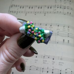 Colorful Floral Hair Clip